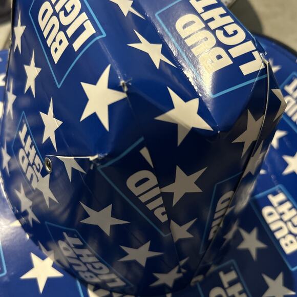 Bud Light Cowboy Hat Beer Box Cardboard - New One Size Adult - Picture 3 of 4